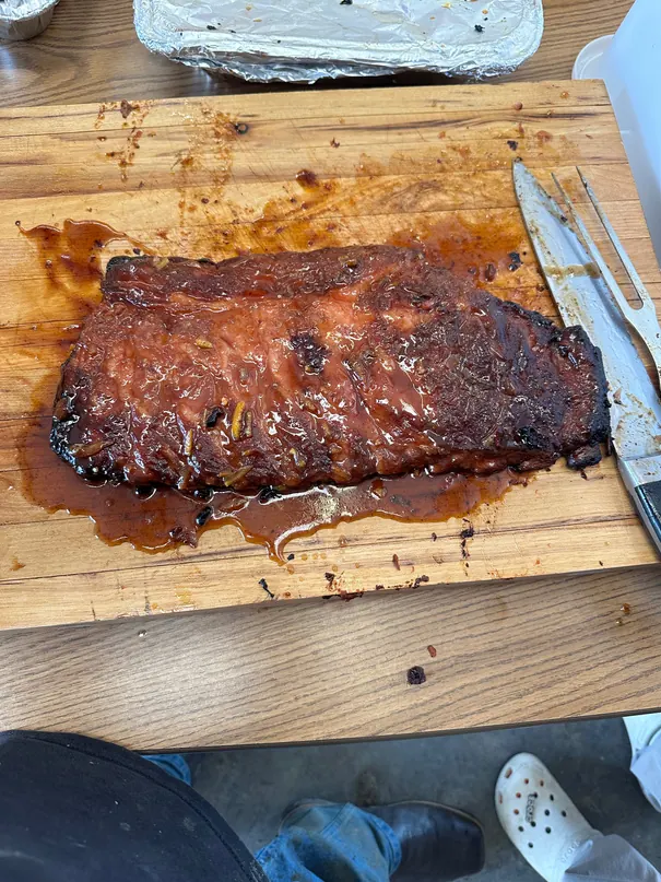 Full Rack Apple Butter & RootBeer Glazed Ribs