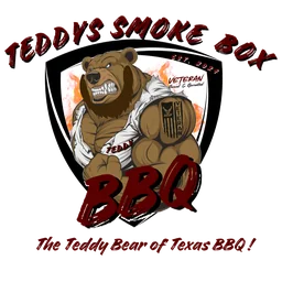 Teddy's Smoke Box BBQ Shield Logo