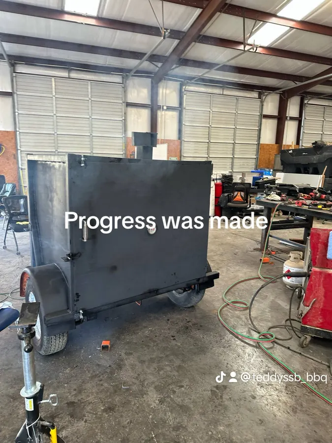 Custom Hand-Built BBQ Smoker Trailer