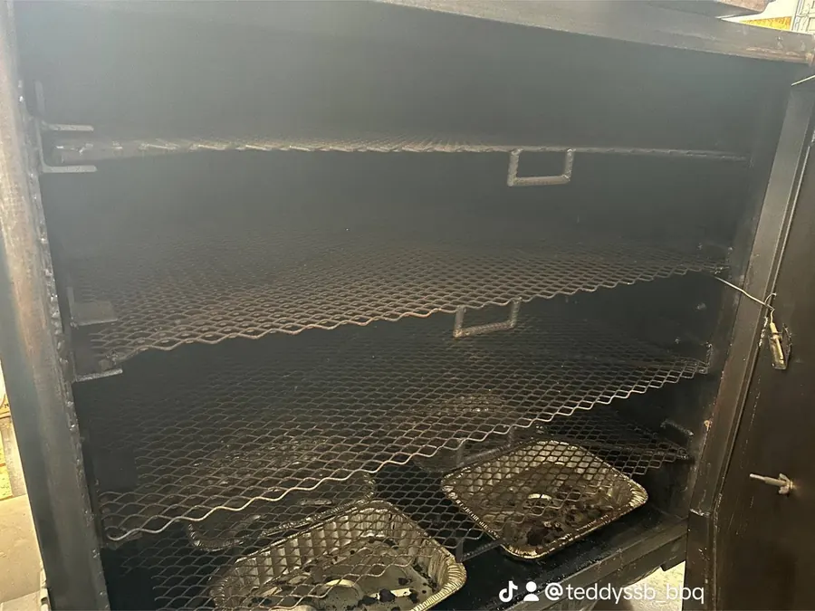 Inside Teddy's Multi-Rack Smoker